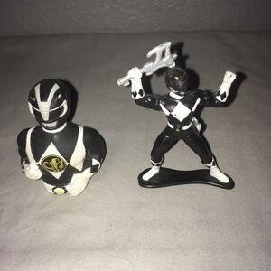 Toy Power Rangers 1993 Cake Topper / 1995 Finger Puppet Vintage Bandai MMPR Lot